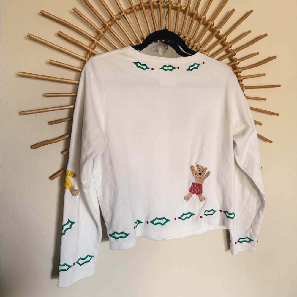 Michael Simon White Bear Pattern Sweater - image 7